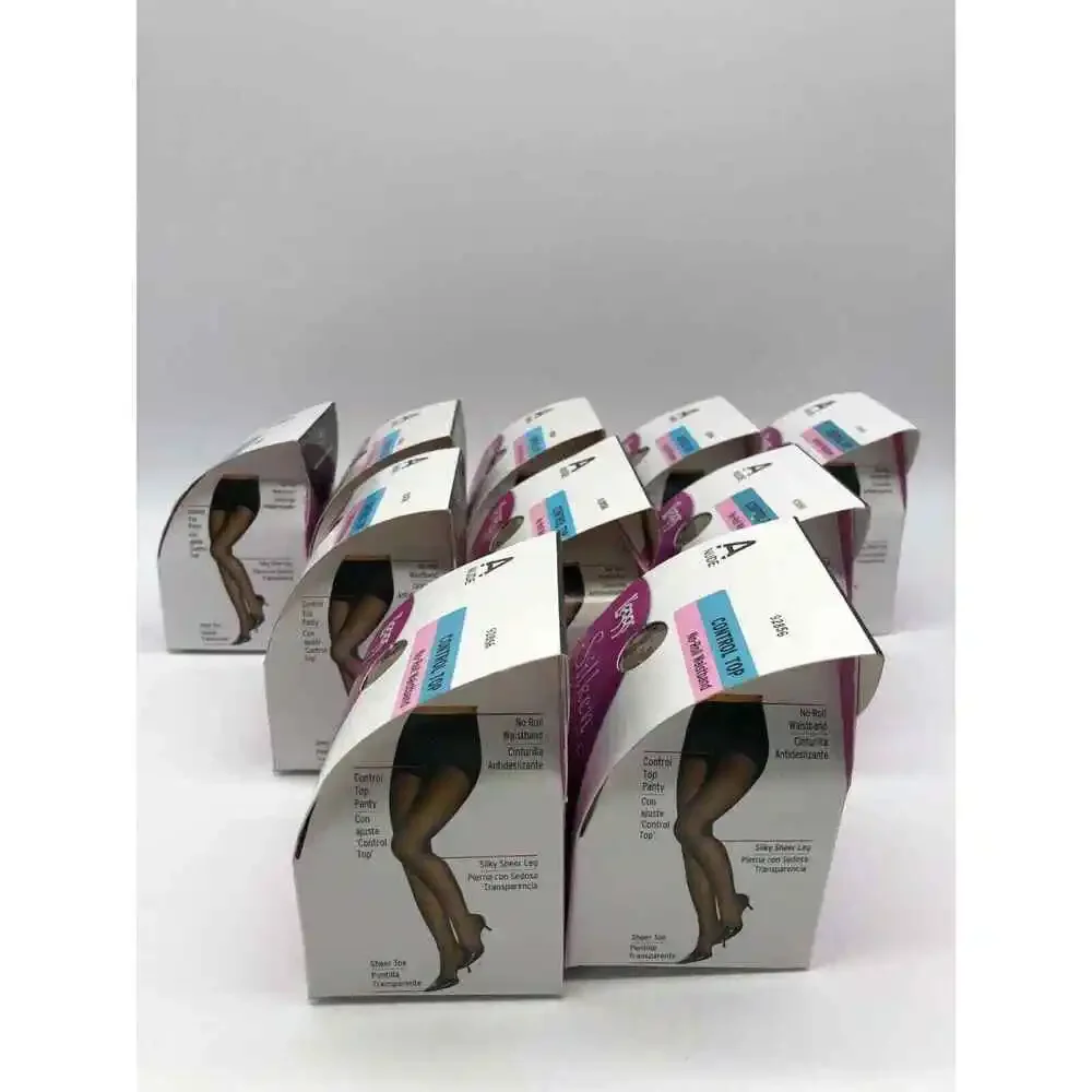 Leggs Women's Silken Sheer No-Roll Waistband Control Top Panty Nude A Lot of 60